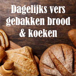 Dagelijks versgebakken brood.